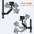 Peastrex Camera Super Clamp Motorcycle Bike Mount Arm 1inch Ball Head Accessories for GoPro AKASO DJI Action Insta360 DSLR Digital Camera Monitor ...
