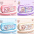 ITA Pencil Pouch Kawaii Large Capacity Pen Case : Cute Aesthetic Pencil Box Stationery Supplies for Teen Girls, 4 Included Highlighters (Pink)...