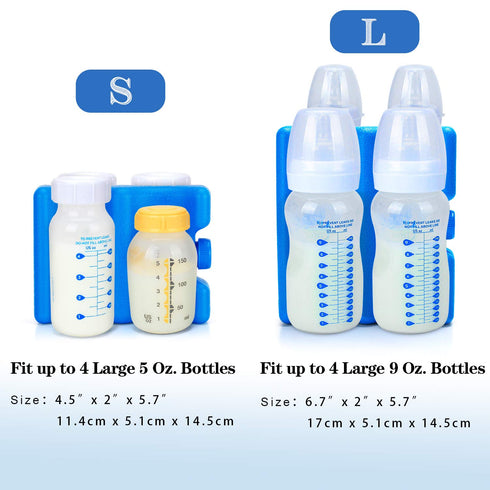 Teamoy Breastmilk Ice Pack(Pack of 2), Bottle Ice Packs for Breastmilk Storage and Breastfeeding Working Mom, Small...