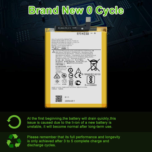 for E5 Plus XT1924-7 (T-Mobile) Replacement Battery, Compatible with XT1924-4,E5 Supra XT1924-6,for SNN5989A Battery with Adhesive Tape Tool Repai...