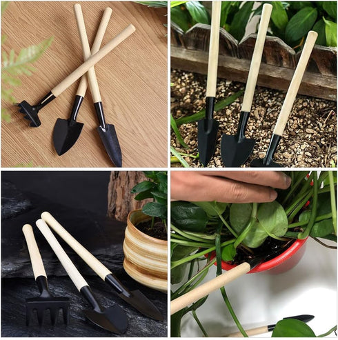 GANAZONO 8 Sets Mini Tool Shovel Fairy Gardens Tool Miniature Tools Pot Plant Hand Rake Garden Tool Bonsai Plant Miniature Garden Tool Bonsai Tool...