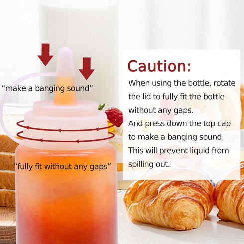 Squeeze Bottle Condiment Squeeze Bottles Plastic ketchup Squeeze Squirt bottle For Sauce, BBQ, Dressing, Paint, Workshop, Pancake Art Dispenser 8 ...