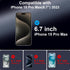 Privacy Screen Protector for iPhone 15 Pro Max Tempered Glass Film, Full Coverage Edge to Edge, Anti Spy Private, 9H Hardness, 2 Pack, 6.7 Inch...
