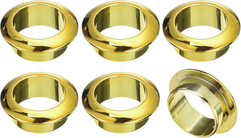 uxcell 6Pcs Cable Hole Cover, 1 inch(25mm) ABS Office Desk Cable Wire Cord Grommet Cable Cord Organizer for Office Desktop Wire, Gold...