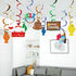 30CT Gone Fishing Party Decorations Fishing Banner Fish Hanging Swirl Ceiling Streamers Little Fisherman The Big One Baby Shower Photo Props Fishi...