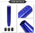 Gear Shifter Knob Kit, 18cm Car Shift Lever Knob Universal for Automatic and Manual Vehicle Durable Aluminum Alloy Blue with 3 Adapter...