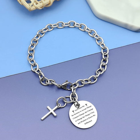 Christian Gifts for Women Men Bracelets Christian Bible Verses Bracelets Gift Religious Prayer Bracelets Gift Inspirational Baptism Jewelry for Te...