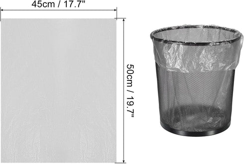 PATIKIL 4 Gallon Trash Bags, 3 Rolls / 60 Counts Thicken Rubbish Bags Portable Small Garbage Bags for Office Bedroom Kitchen, Grey...