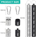 Small Portable Pill Case Keychain for Travel, AngleKai 2 Pack Pill Organizer Aluminium Alloy Small Pill Box Waterproof Pill Container Medicine Bot...