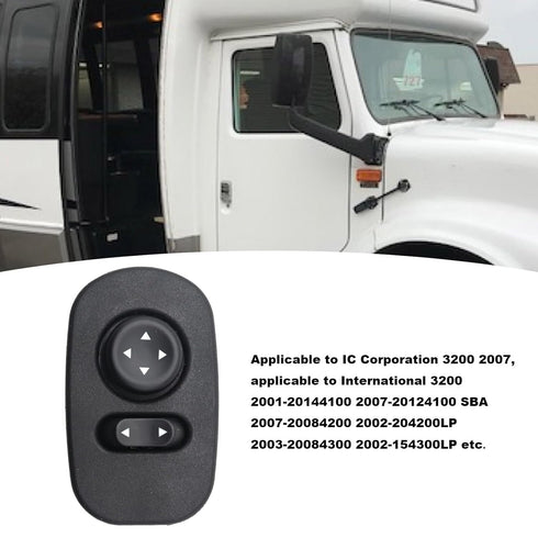 Door Mirror Switch 901-5126 Replacement for IC Corporation International Mirror Switch with Amber Back Light 8-Pin Replaces 2209205C1 2505204C1 40...
