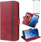 Phone Case for Samsung Galaxy S9 Plus Leather Wallet Cases with Tempered Glass Screen Protector Accessories Card Holder Full Body Flip Folio Cover...