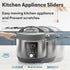 Appliance Sliders for Kitchen Appliances, 20 PCS Self-Adhesive Small Kitchen Appliance Slider for Coffee Maker, Air Fryer, Pressure Cooker, Combin...