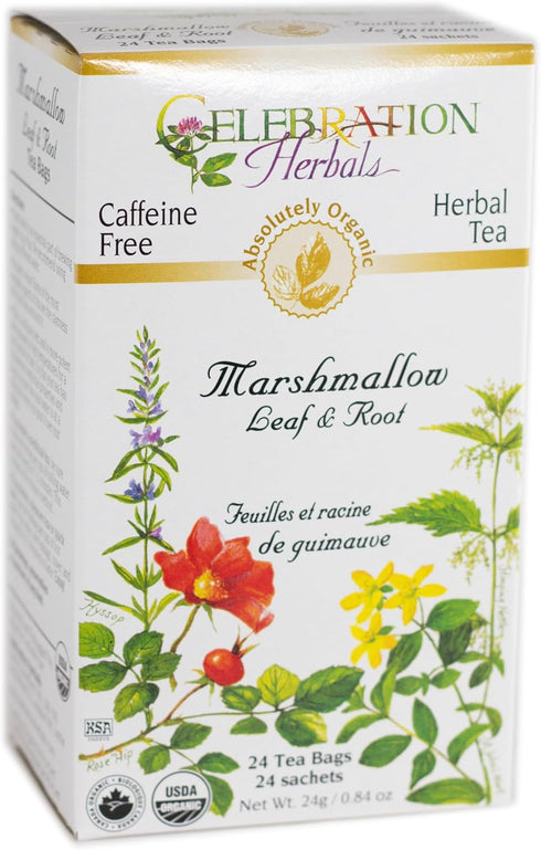 CELEBRATION HERBALS Marshmallow Leaf & Root Organic 24 Bag, 0.02 Pound...