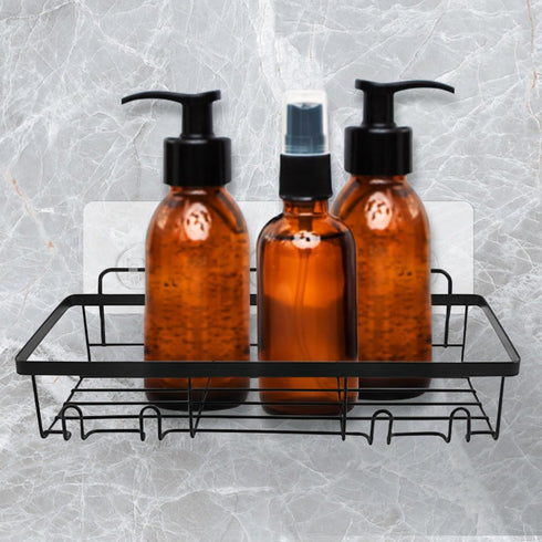 4 Pcs Corner Shower Caddy Adhesive Replacement Hook, No Drilling Strong Transparent Adhesive for Shower Caddy, Bathroom Storage Shelves, Kitchen R...
