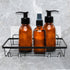4 Pcs Corner Shower Caddy Adhesive Replacement Hook, No Drilling Strong Transparent Adhesive for Shower Caddy, Bathroom Storage Shelves, Kitchen R...