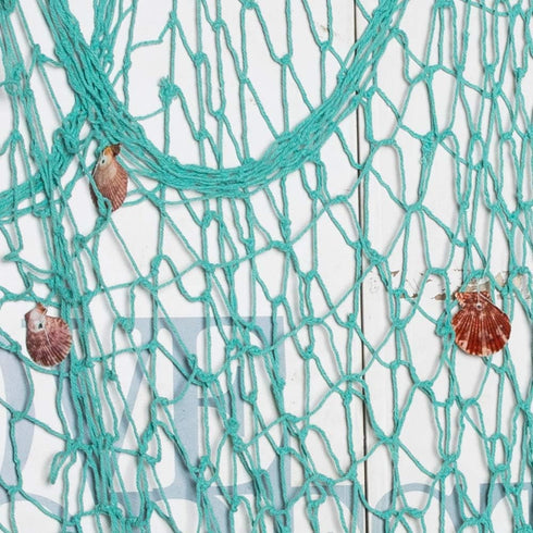 Rosoz Nature Fish Net Wall Decoration with Shells, Ocean Themed Wall Hangings Fishing Net Party Decor for Pirate Party,Wedding,Photographing Decor...
