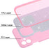 Wisdompro 2 Pack Case for iPhone 11, Cute Bling Sparkly Glitter Shiny Sparkle Shell, 3 Layer Hybrid Women Girls Protective Phone Case Slim Cover f...