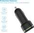 AT&T Single Port 20W USB-C Bullet Car Charger for Apple iPhone, iPad, Watch, Google Pixel, and Samsung Galaxy (Black)...