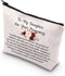 Pregnancy Daughter Makeup Bag with Waterproof Canvas and Zipper Closure...