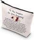 Pregnancy Daughter Makeup Bag with Waterproof Canvas and Zipper Closure...