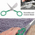 Tufting Carpet Shears, Mini Portable Stainless Steel Duckbill Hairball Trimming Shears Carpet Cutter Tools Double Bent Curved Offset Handle Scisso...