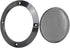 X AUTOHAUX 2pcs 4 Inches Metal Glossy Audio Speaker Cover Mesh Subwoofer Grill Horn Guard Decorative Circle Grille Protector Black for Car...
