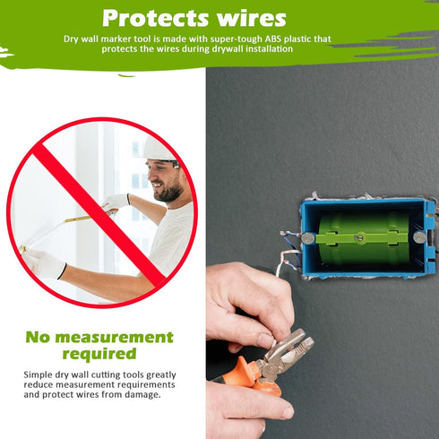 5 Pack Drywall Outlet Marker Gifts for Dad, No Measuring Needed Marking Tool for Electrical Outlets, Easy Drywall Marking Tool for Electrical Outl...