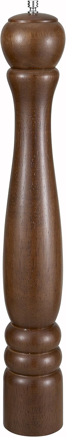 Winco 18" Oak Finish Traditional Pepper Mill,Brown...
