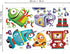 Cartoon Robot Wall Stickers DIY Removable Vinyl Wall Decals Art Decor for Kids Boys Nursery Bedroom Playroom...