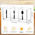 Acrylic Cutlery Storage Organizer Bin Clear Silverware Caddy Countertop Knife Spoon and Fork Holder Kitchen 3 Section Tableware Storage Box for Ca...