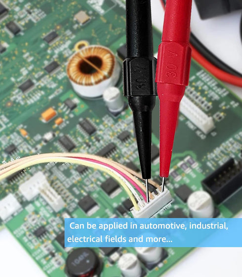 Extra-Thin Multimeter Test Leads, 0.7mm Multimeter Probes, Multimeter Back Probe Kit, Circuit Tester Probe Pins, Multimeter Probes for Banana Sock...