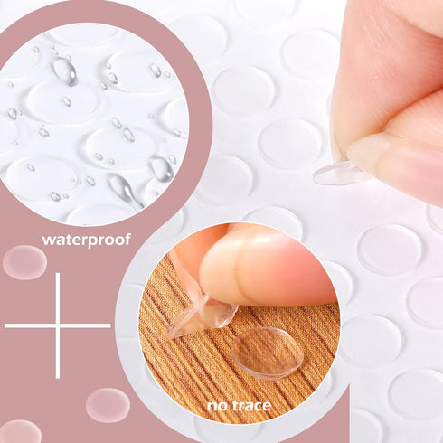 Hi.FANCY 1000 Pieces Double Sided Acrylic Sticky Dots, Waterproof, Craft DIY Art Decoration Office Supplies, 6mm...