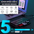 7 in 2 USB C 3.0 Card Reader, USB SD Card Adapter for SD, CF, TF, MS, Micro SD, XD Cards Multi Memory Card Reader Adapter Hub for Windows, macOS, ...
