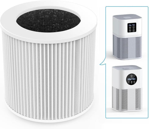 A1 Air Purifier Filters Compatible with VEWIOR Air Purifier A1 A1W HQSC-50 HQKJ-80, AMEIFU AP01W, KOIOS HQKJ-50 & Tailulu PUR0003, 3-in-1 Filter H...