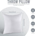 Utopia Bedding Throw Pillows Insert (Pack of 2, White) - 18 x 18 Inches Bed and Couch Pillows - Indoor Decorative Pillow...