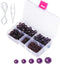 Faceted Crystal Glass Beads - Suitable for DIY, Making Bracelets, Necklaces and Other Jewelry (Violet)...
