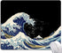 Mouse Pad, Japanese Sea Wave Design Mouse Pad, Washable Square Cloth Mousepad for Gaming Office Laptop, Non-Slip Rubber Computer Mouse Pads for Wi...