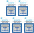 50 Schmetz Universal Sewing Machine Needles - Assorted Sizes - Box of 5 Cards...