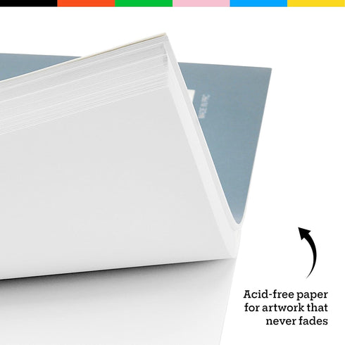 Art-N-Fly Sketchpad for Travel and Portable Sketch Work - Two Pack Spiral Bound 200 Sheets Total - Pad 70lb/100g for Drawing (5.5x8.5")...