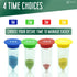 Sand Timer for Kids Set of 4 Small Colorful (Multi) Hour Glass Acrylic Covered Clock 1Min 2Min 3Min 5Min for Classroom, Home & Kids Room...