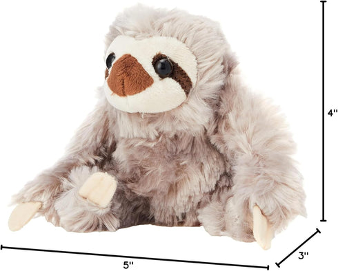 Wild Republic Pocketkins Sloth Stuffed Animal, Five Inches, Gift for Kids, Plush Toy, Fill is Spun Recycled Water Bottles, 5 inches, Model Number:...