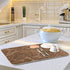 Brown Marble Texture Absorbent Dishes Drainer/Rack Mat for Countertop Small Size 16 x 18, Microfiber Dish Drying Pads Kitchen Counter Draining Pad...