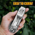 UMEINAC TECH Camping Utensils,7 in 1 Camping Utensil Set Camping Fork Spoon Knife Set Camp Backpacking Utensils Folding Cutlery Set for Travel Hik...
