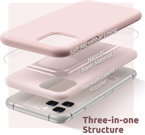 SURPHY Compatible with iPhone 11 Pro Max Case 6.5 inches, Thickened Liquid Silicone Phone Case (with Microfiber Lining) for iPhone 11 Pro Max 2019...
