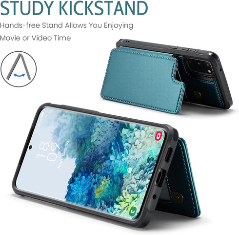 Asuwish Phone Case for Samsung Galaxy S20 5G 6.2 inch Wallet Cover with Screen Protector and RFID Blocking PU Leather Credit Card Holder Stand Cel...