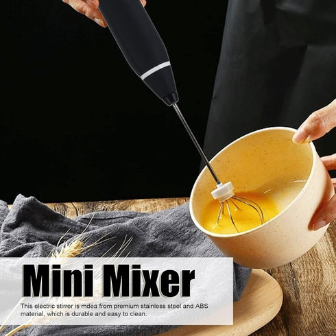 Mini Electric Blender Rechargeable Whipper 3 Modes Handheld Milk Frother with Detachable Probe Adjustable Foam Maker Blender for Frappe Hot Chocol...