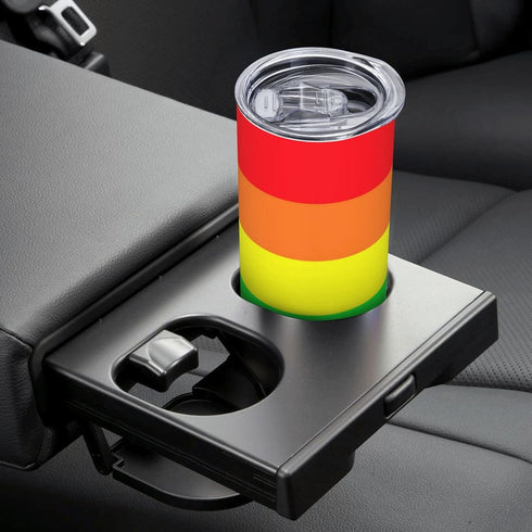 Stainless Steel Tumbler Gay Pride LGBT Rainbow flag Travel Cup 20 oz Insulated Coffee Mug Double Wall with Splash Proof Lid & Straw & Cleaning Bru...