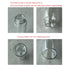 30ml Clear Glass Vials with Screw Caps and Plastic Stoppers, Small Liquid Sample Vial, Test Tubes, Leak-Proof Vial, 12PCS...