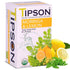 Tipson Organic Moringa Caffeine Free Herbal Tea - Lemon Flavor - 25 Premium Double Chambered Bags - Superfood - Keto/Paleo...