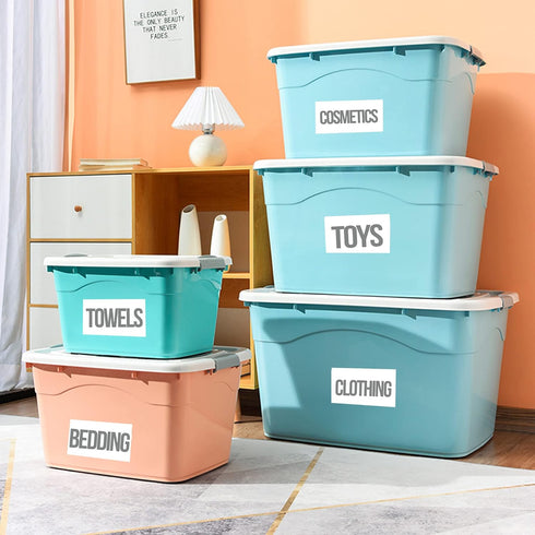Large Blank Labels for Storage Bins, 60 Sheets Customizable Sticker Lables for Home Organization, Practical Lables for File Organization, Storage ...